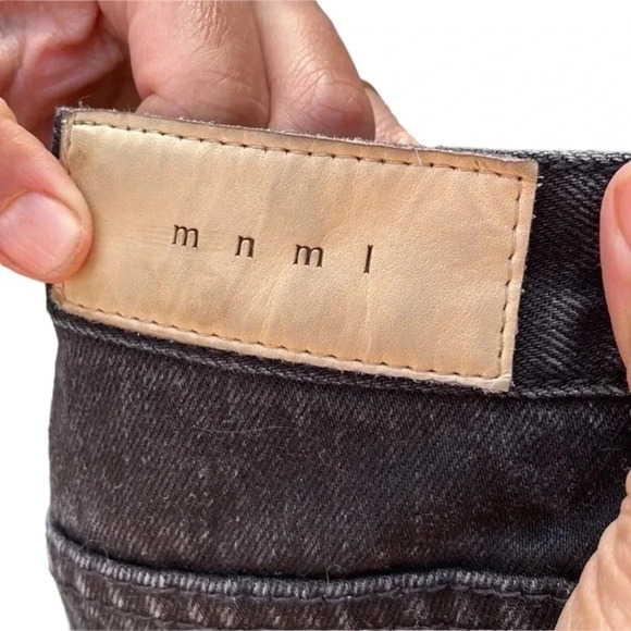 MNML men's size 33 distressed black jeans - Picture 4 of 5